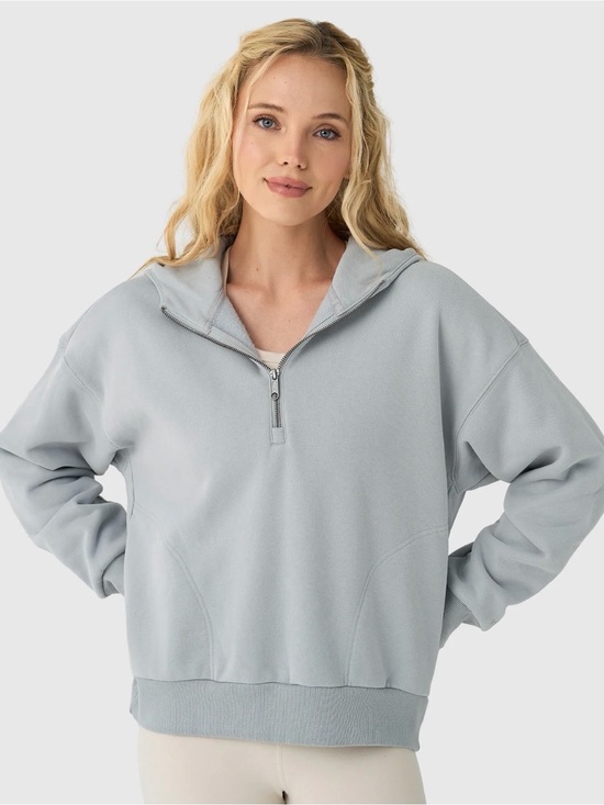 Vuori Tops - Vuori Sky Blue Half-Zip Pullover Hoodie